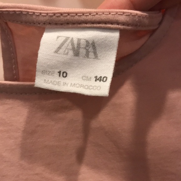 Zara Kids Slightly Muted Pink Fancy Top - Picture 3 of 4